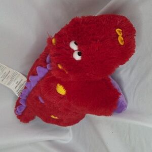 Pillow Pet Pee Wees Fire Red Dragon Like new 11" Retired